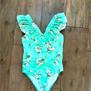 Janie and Jack Floral Swimsuit, Size 12